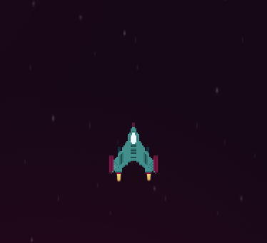 Gif of parallax and particle effects